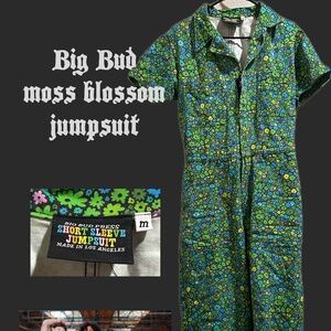 Big Bud Press Moss Blossom short sleeve jumpsuit